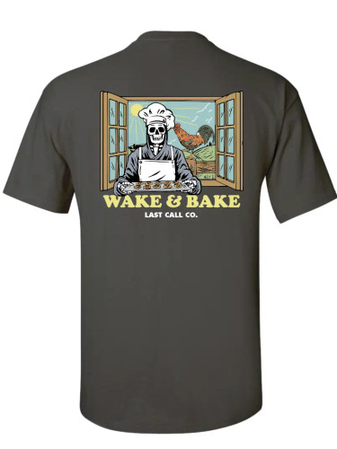 Last Call Co | Wake & Bake S/ S Tee | Chocolate Brown