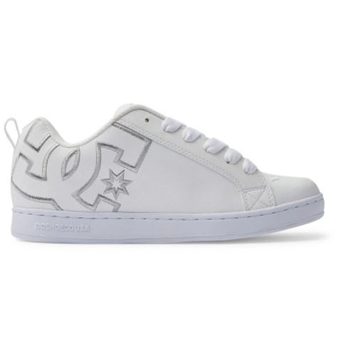 DC | Women's Court Graffik | White/White/Silver