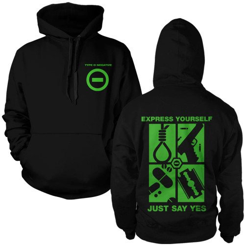 Type O Negative | Express Yourself Pullover Hoodie | Black