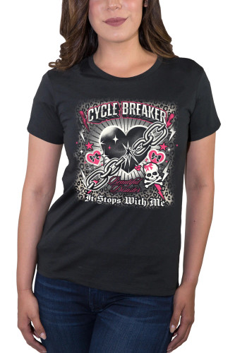 BEAUTIFUL DISASTER | Cycle Breaker Scoop Tee | Black