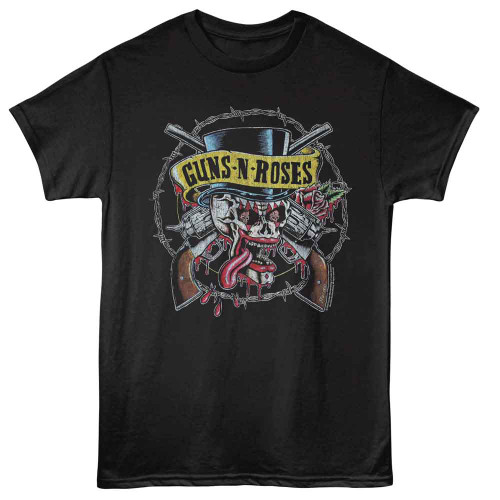 GUNS N ROSES | Clown Skull & Pistols S/S Tee | Black