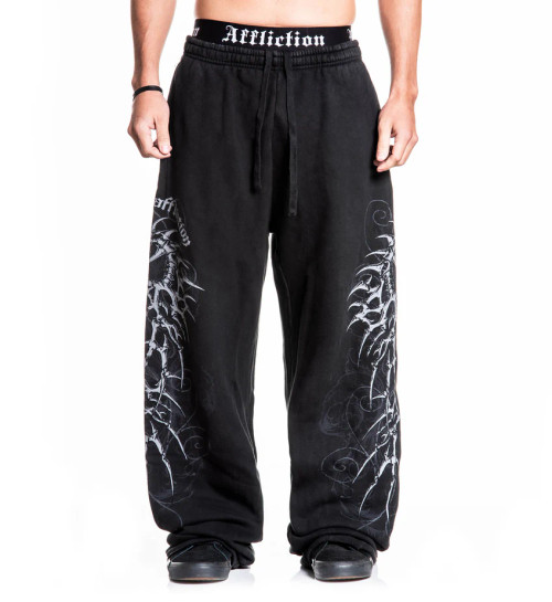 AFFLICTION | Skeleton Sweatpant | Black