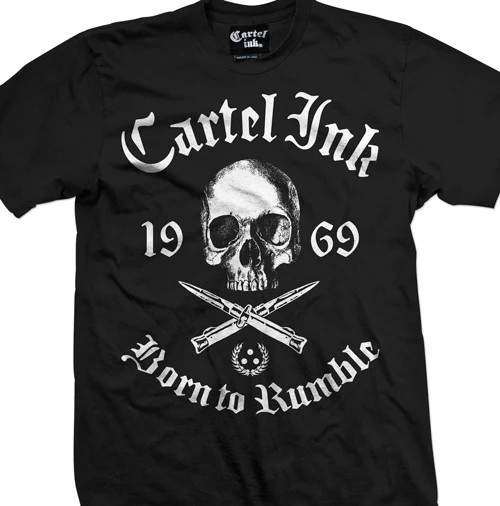CARTEL INK | Born To Rumble S/S Tee | Black
