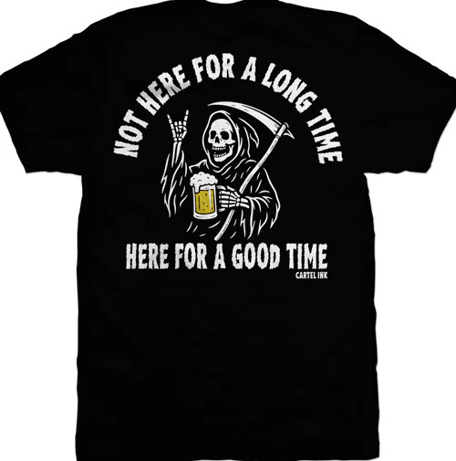 CARTEL INK | Here For A Good Time S/S Tee | Black