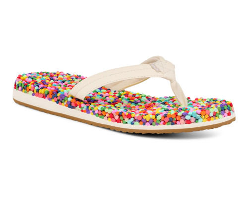 SANUK | W Bubblecush Sandal | Rainbow Confetti