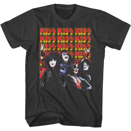 KISS | Lots Of Logos S/S Tee | Smoke