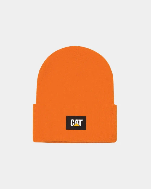 CAT | Label Cuff Beanie | Hi-Vis Orange