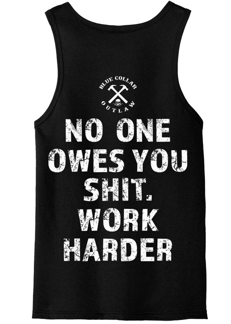 OUTLAW THREADZ | Work Harder Tank Top | Black