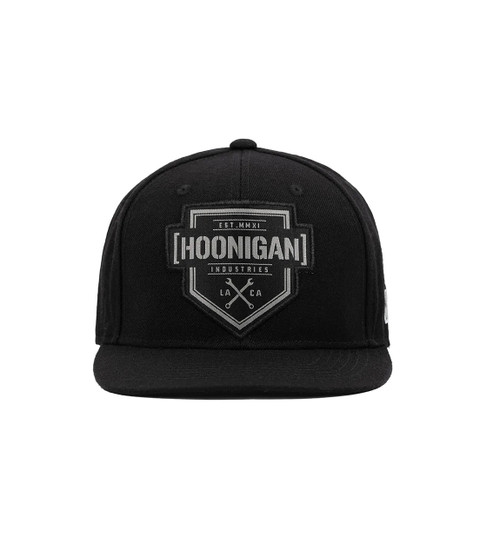HOONIGAN | Bracket X Snapback Hat | Black/Black