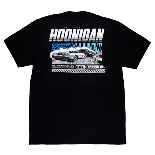 HOONIGAN | Slideways S/S Tee | Black/Teal