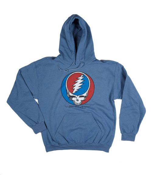 Grateful Dead | Distressed Steal Your Face Hooded Sweatshirt