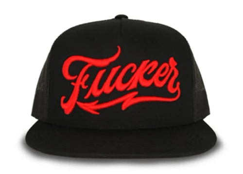 RED DEVIL | Fucker Trucker Snapback Hat | Blk/Red