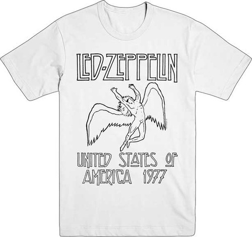 LED ZEPPELIN | USA 77 S/S Tee | White