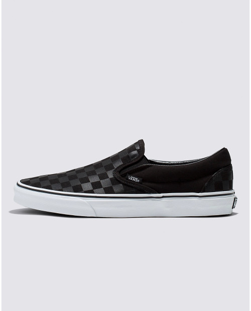 VANS | Classic Slip-On(Checkboard) | Black/Black