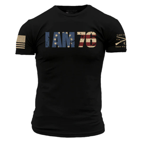 GRUNT STYLE | I AM 76 S/S Tee | Black