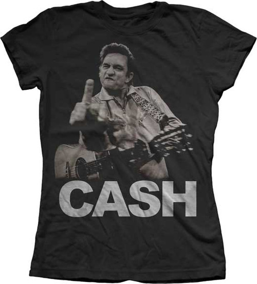 Johnny Cash The Bird Women's Tee