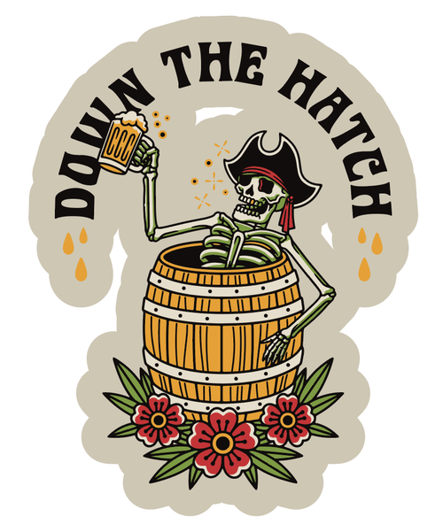 LAST CALL Co | Down The Hatch Sticker