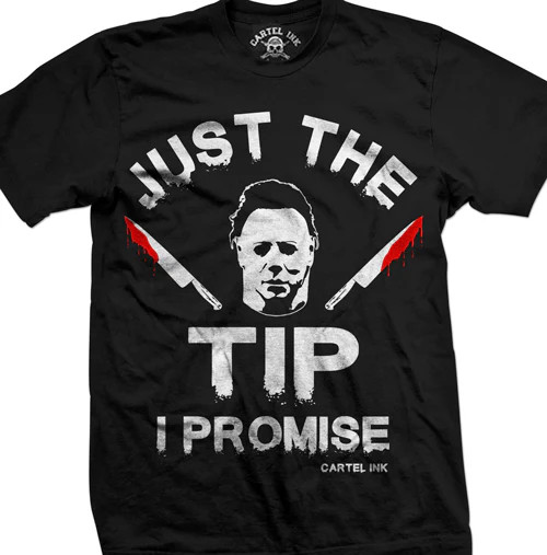 CARTEL INK | Just the Tip Red Knives S/S Tee | Black