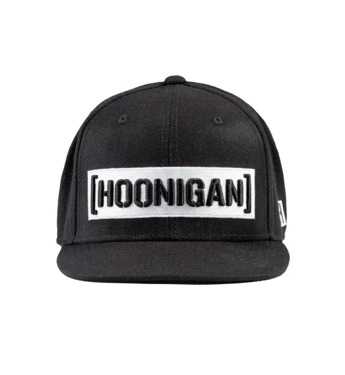 HOONIGAN | Censor Bar Snapback Hat | Black/Black