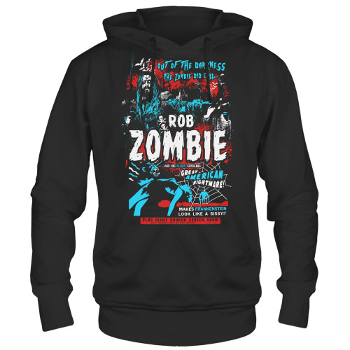 ROB ZOMBIE | Into the Darkness Pullover Hoodie | Black
