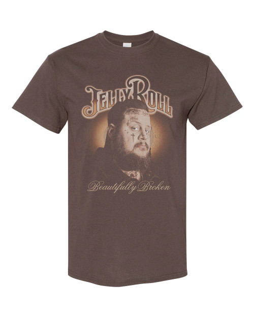 JELLY ROLL | Beautifully Broken S/S Tee | Brown