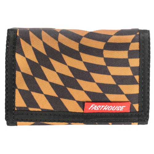 Fasthouse| Distortion Trifold Wallet | Black/Gold