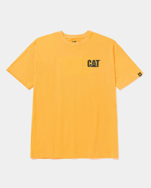 CAT | Trademark S/S Tee | Mustard Yellow Heather