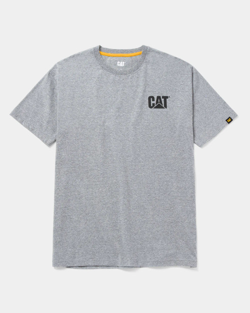 CAT | Trademark S/S Tee | Heather Grey