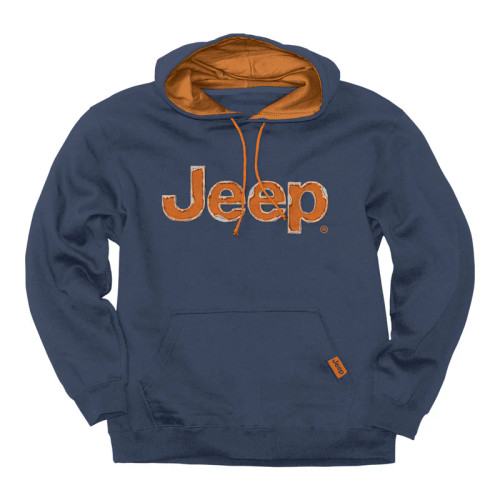 JEEP | Vintage Logo P/O Hoodie | Washed Blue