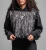 AFFLICTION | Requiem Frost L/S Crop Hoodie | Black Lava Wash