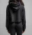 AFFLICTION | Requiem Frost L/S Crop Hoodie | Black Lava Wash