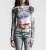 AFFLICTION | Ominous Shadow 2Fer Long Sleeve | White/Ultimate Grey