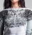 AFFLICTION | Ominous Shadow 2Fer Long Sleeve | White/Ultimate Grey