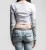AFFLICTION | Ominous Shadow 2Fer Long Sleeve | White/Ultimate Grey