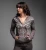 AFFLICTION | Death Eyes Zip Hoodie | Brown Burnout Wash