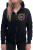 BEAUTIFUL DISASTER | Kiss My Sass Zip Up Hoodie | Black