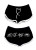 PINKY STAR | Bite Me Shorts | Black/White