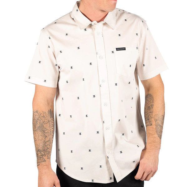 FASTHOUSE | Jasper Button Up S/S Tee | Off White