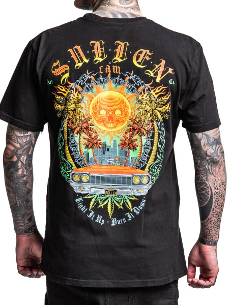 SULLEN | Burn It Down S/S Premium Tee | Jet Black