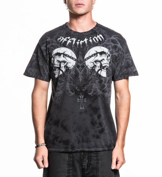 AFFLICTION | Collapse S/S Tee | Obsidian