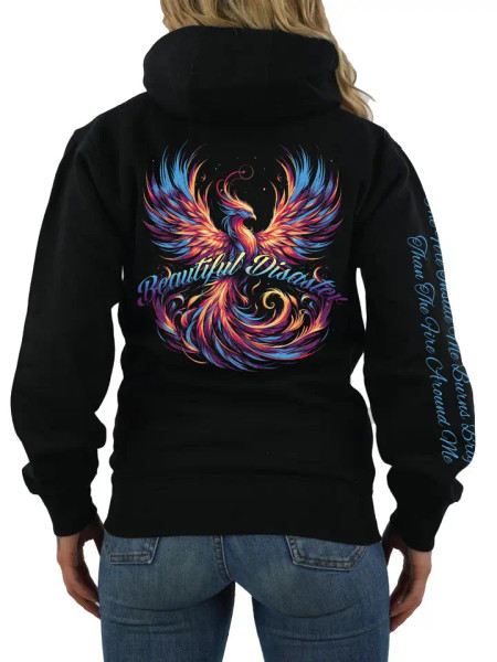 BEAUTIFUL DISASTER | Phoenix 6 P/O Hoodie | Black