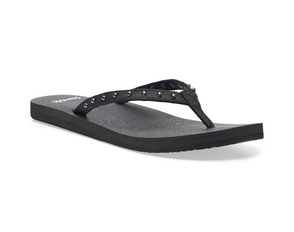 SANUK | W Yoga Joy II Stud Sandal | Ojai Black