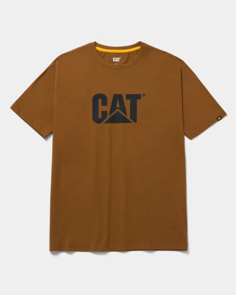 CAT | Trademark Logo S/S Tee | Bronze