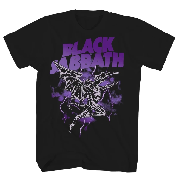 BLACK SABBATH | Henry Purple Lightning S/S Tee | Black