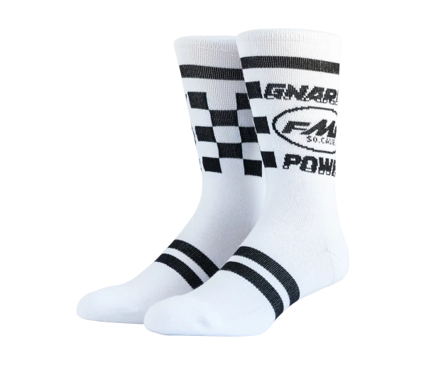 FMF | Gnarly Power Sock | White