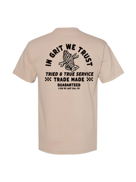LAST CALL CO | Grit Trademade S/S Tee | Sand