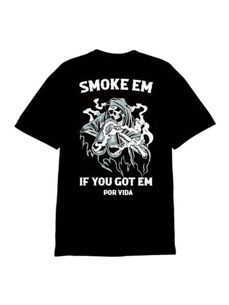 LAST CALL CO | Smoke Em Por Vida S/S Tee | Black