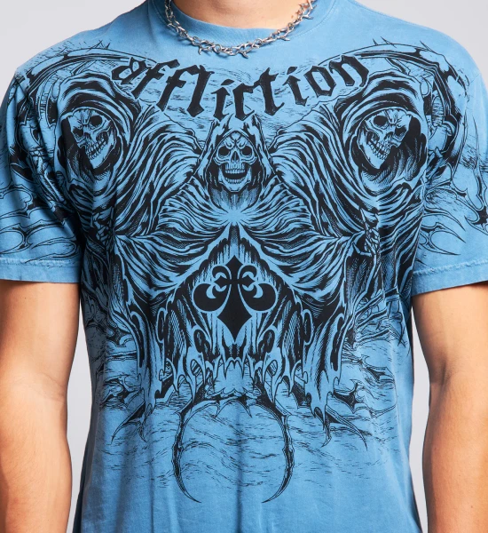 AFFLICTION | Ominous S/S Tee | Tapestry Lava Wash