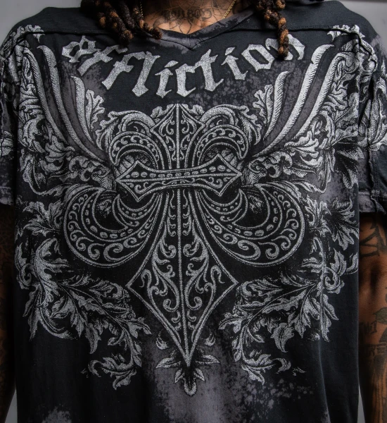 AFFLICTION | Environment S/S Tee | Black Brush Wash