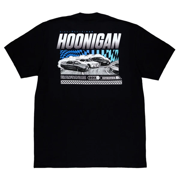 HOONIGAN | Slideways S/S Tee | Black/Teal